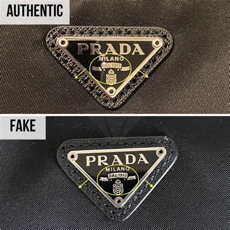 how to spot fake prada bn2541|real prada logo.